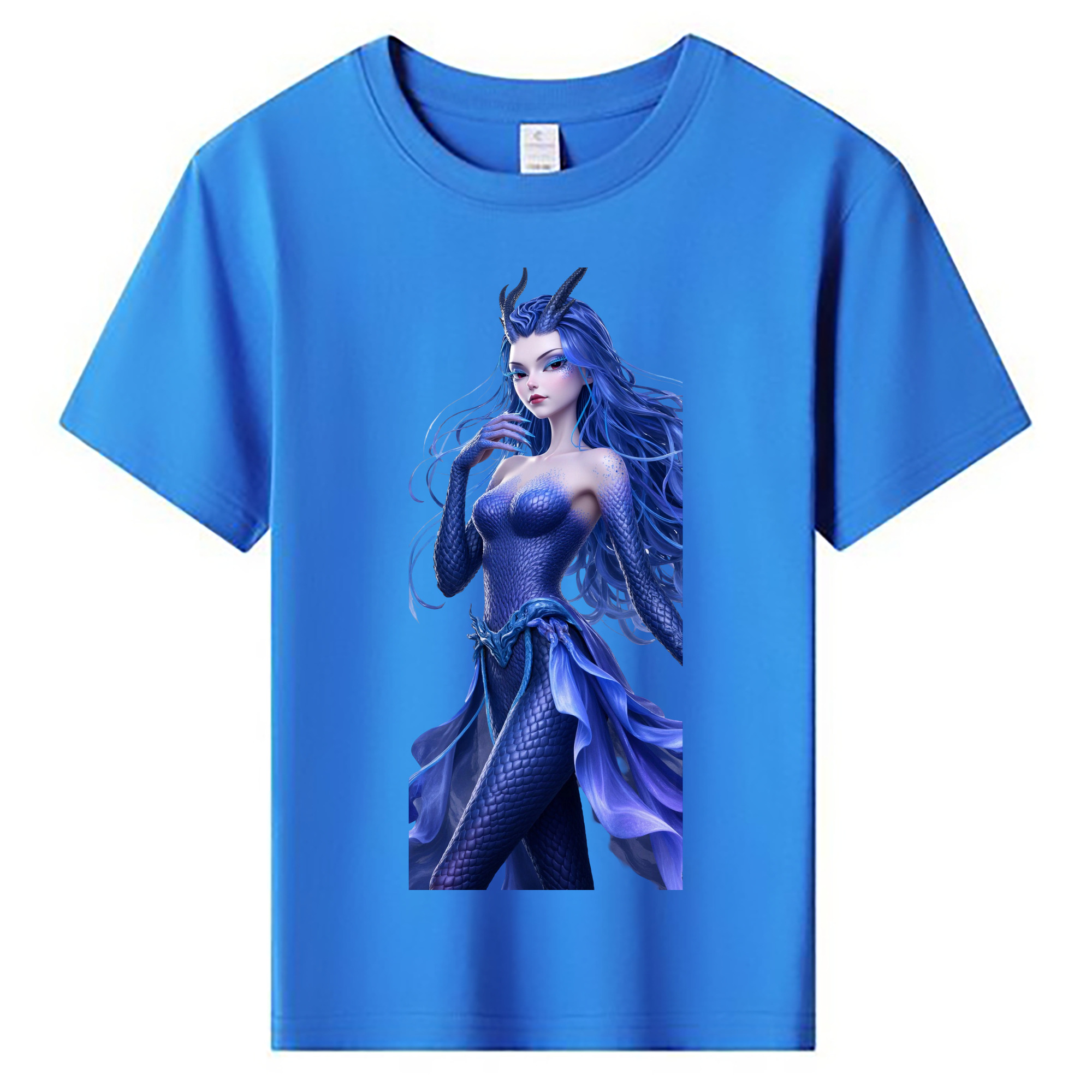 （画像用） Ne Zha 2 ナタ 魔童の大暴れ 綿100％キッズTシャツ（フロントプリント）